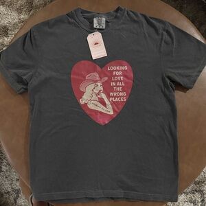 Valentines Comfort Color Charcoal Tee